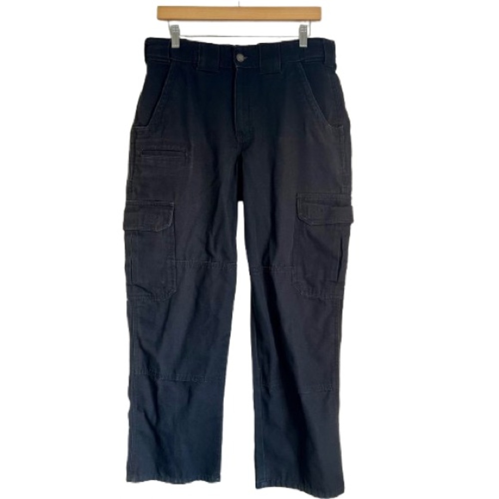 Dickies Mens Black Utility Cargo Loose Fit Double Knee Work Pants LP702BK 32x32